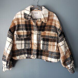 Garage cropped plaid Jacket Size L